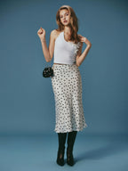 Dotty White Skirt