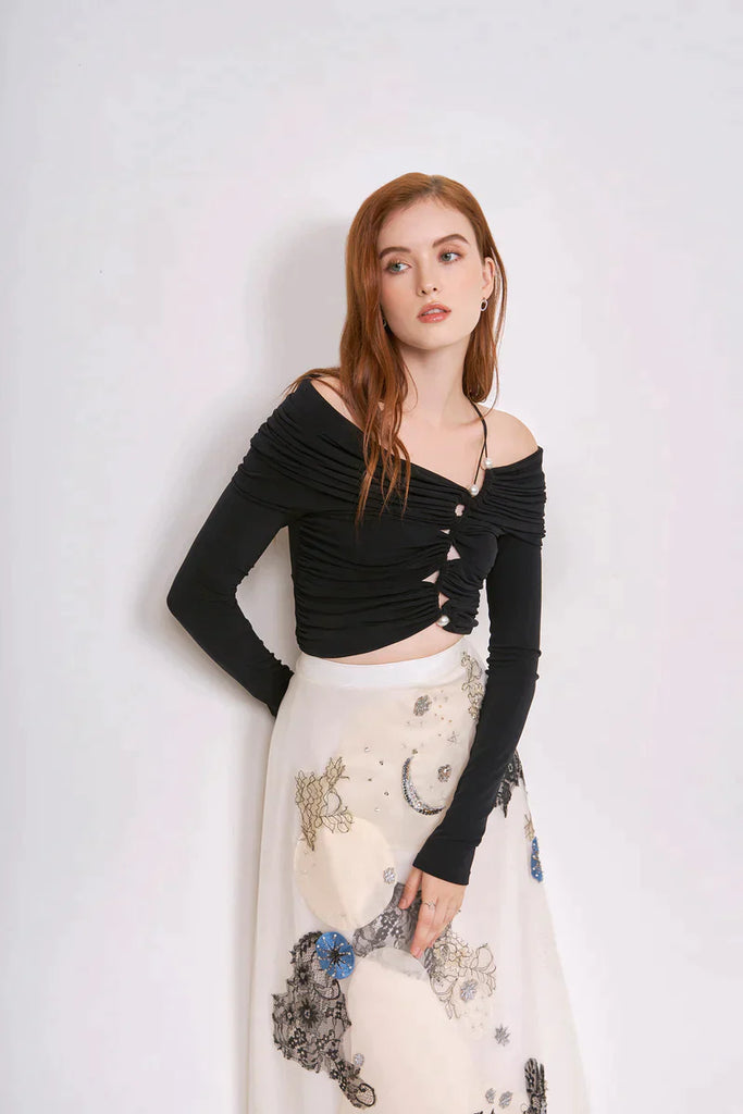 Claire White Skirt