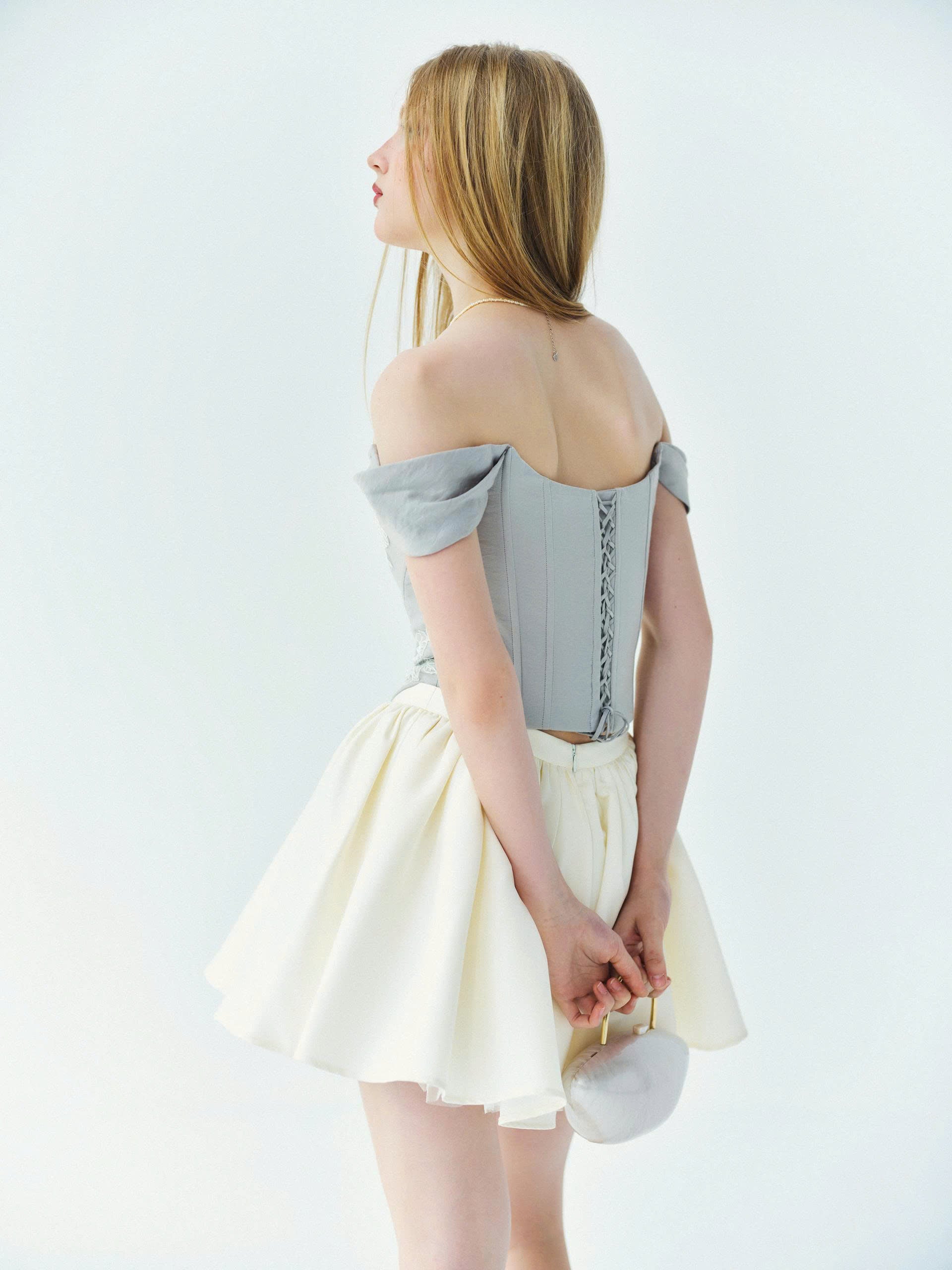 Bella Neutral Gray Top