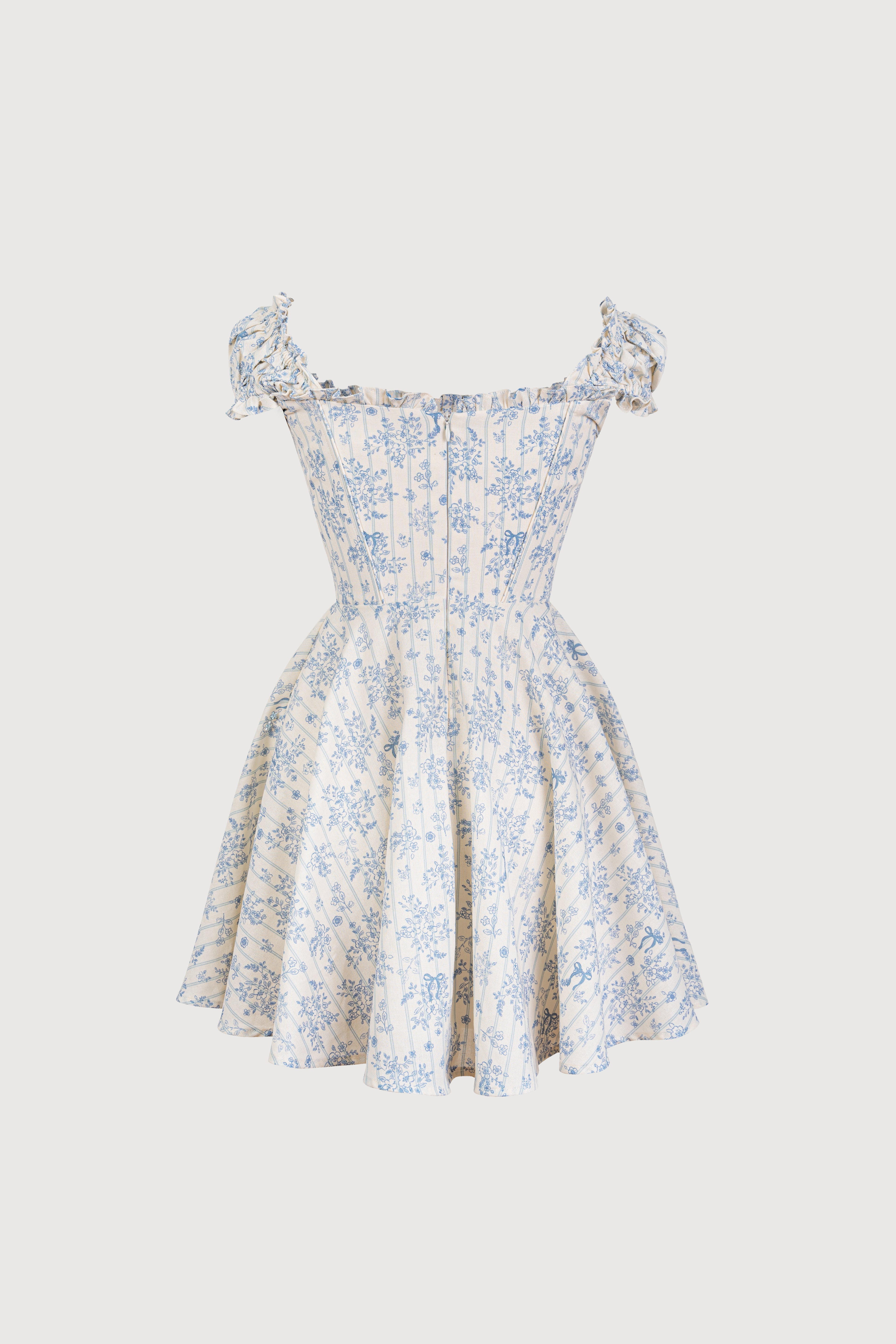 Karina Blue Flower Dress