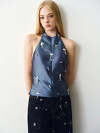 Elsa Blue Top