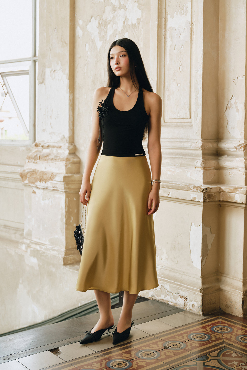 Isabel Green Skirt