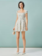 Karina Blue Flower Dress