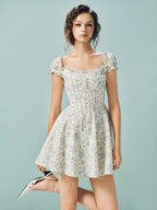 Karina Blue Flower Dress