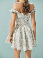Karina Blue Flower Dress