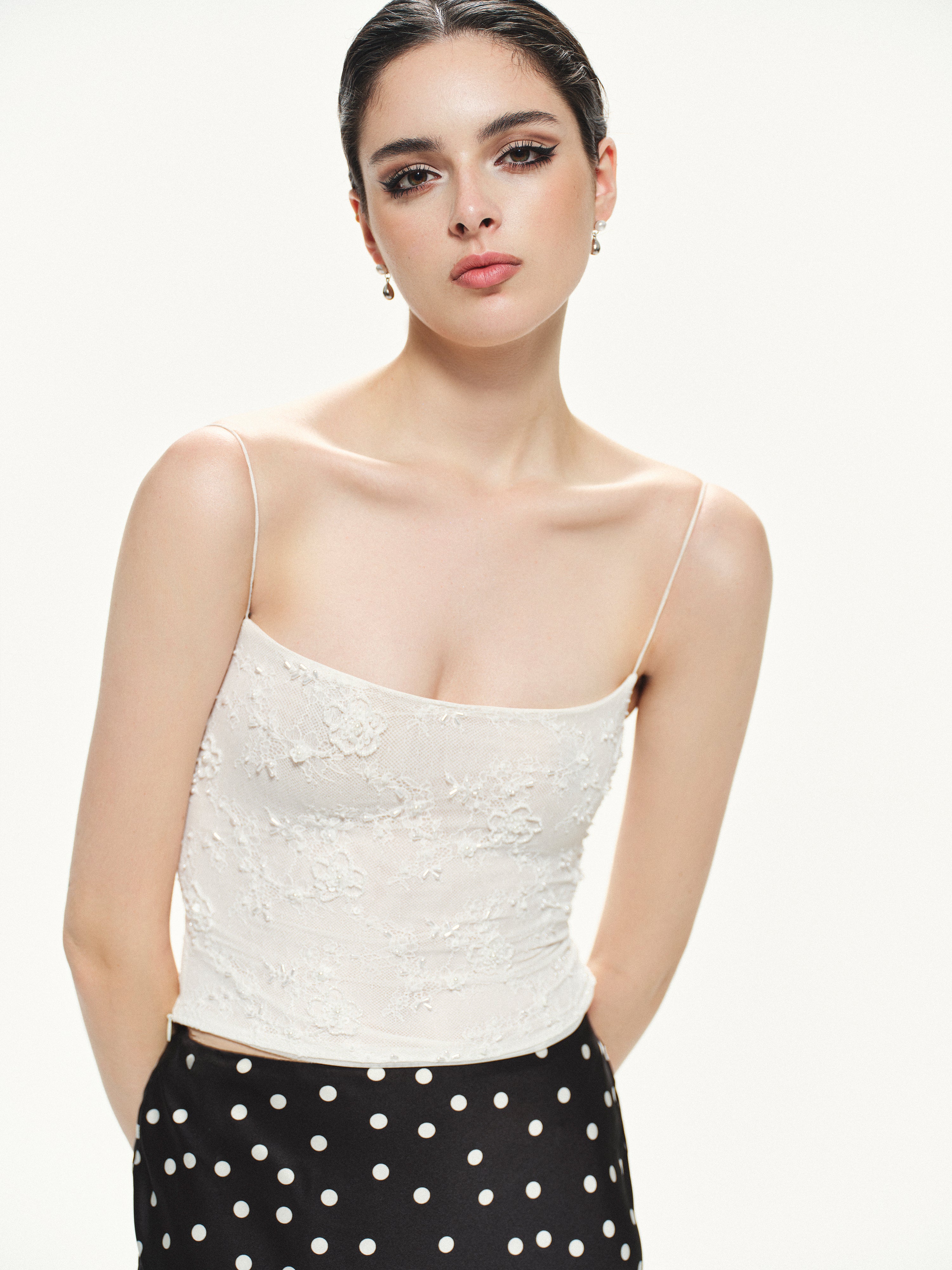 Dotty Black Skirt