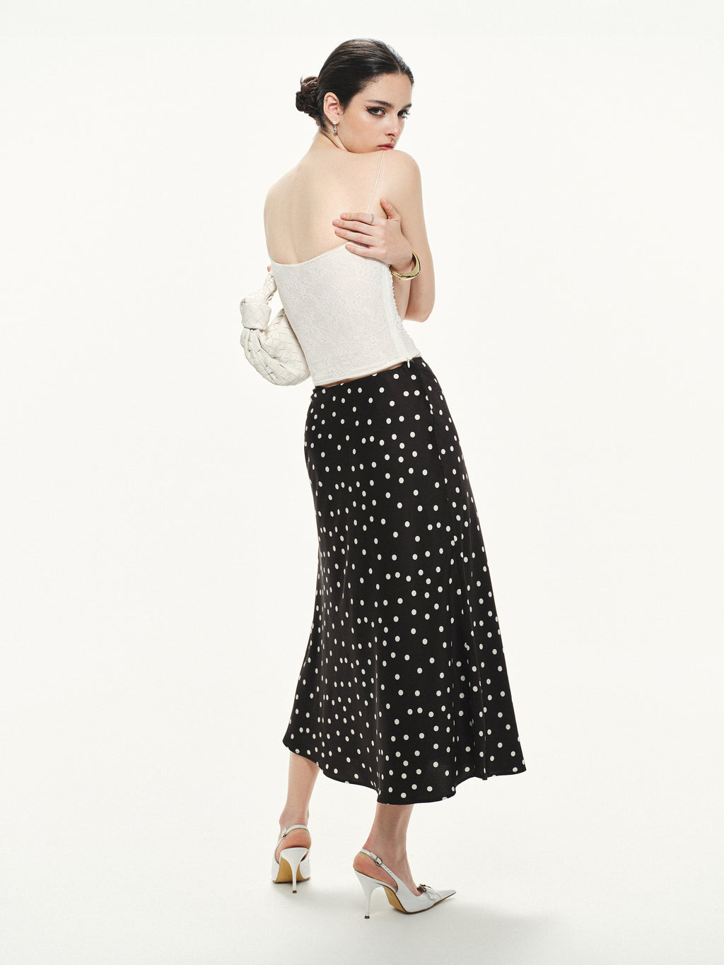 Dotty Black Skirt