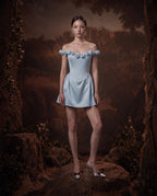 Miranda Icy Blue Mini Dress