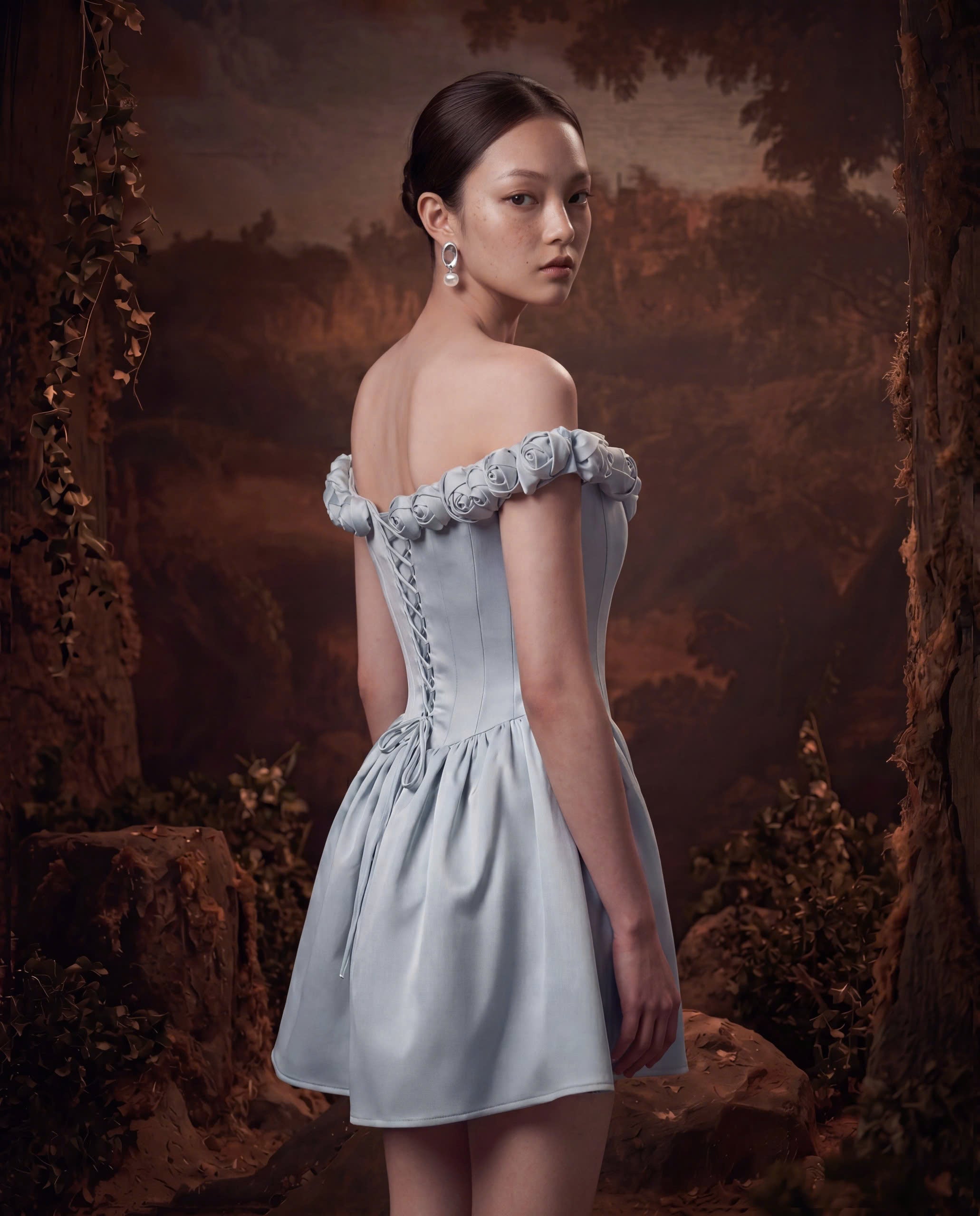 Miranda Icy Blue Mini Dress
