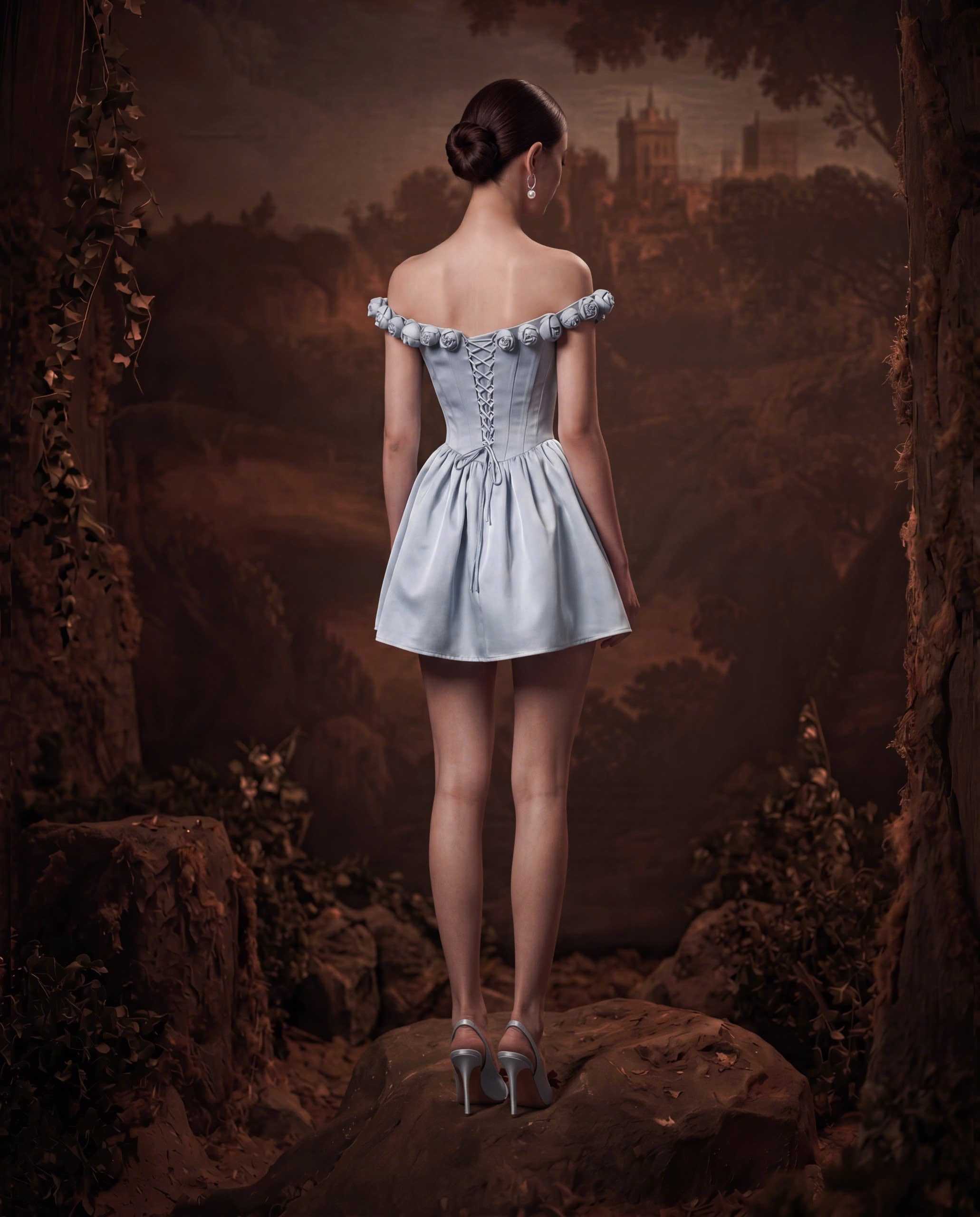 Miranda Icy Blue Mini Dress