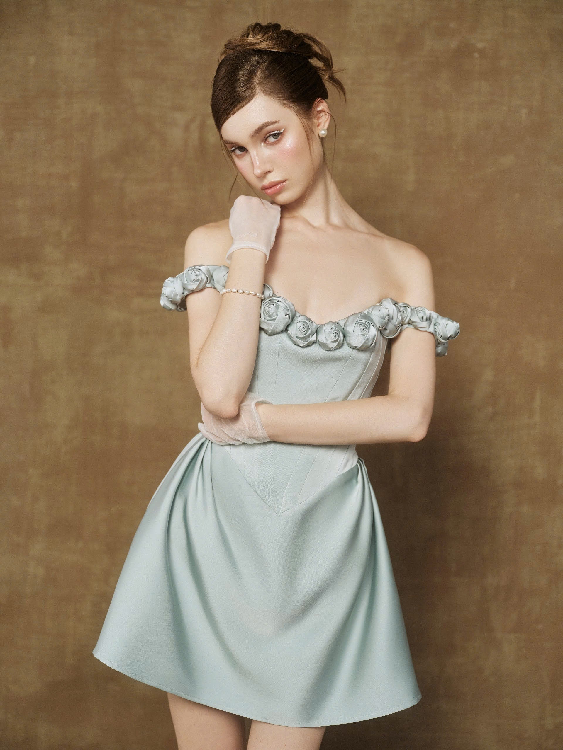 Miranda Icy Blue Mini Dress