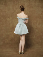 Miranda Icy Blue Mini Dress