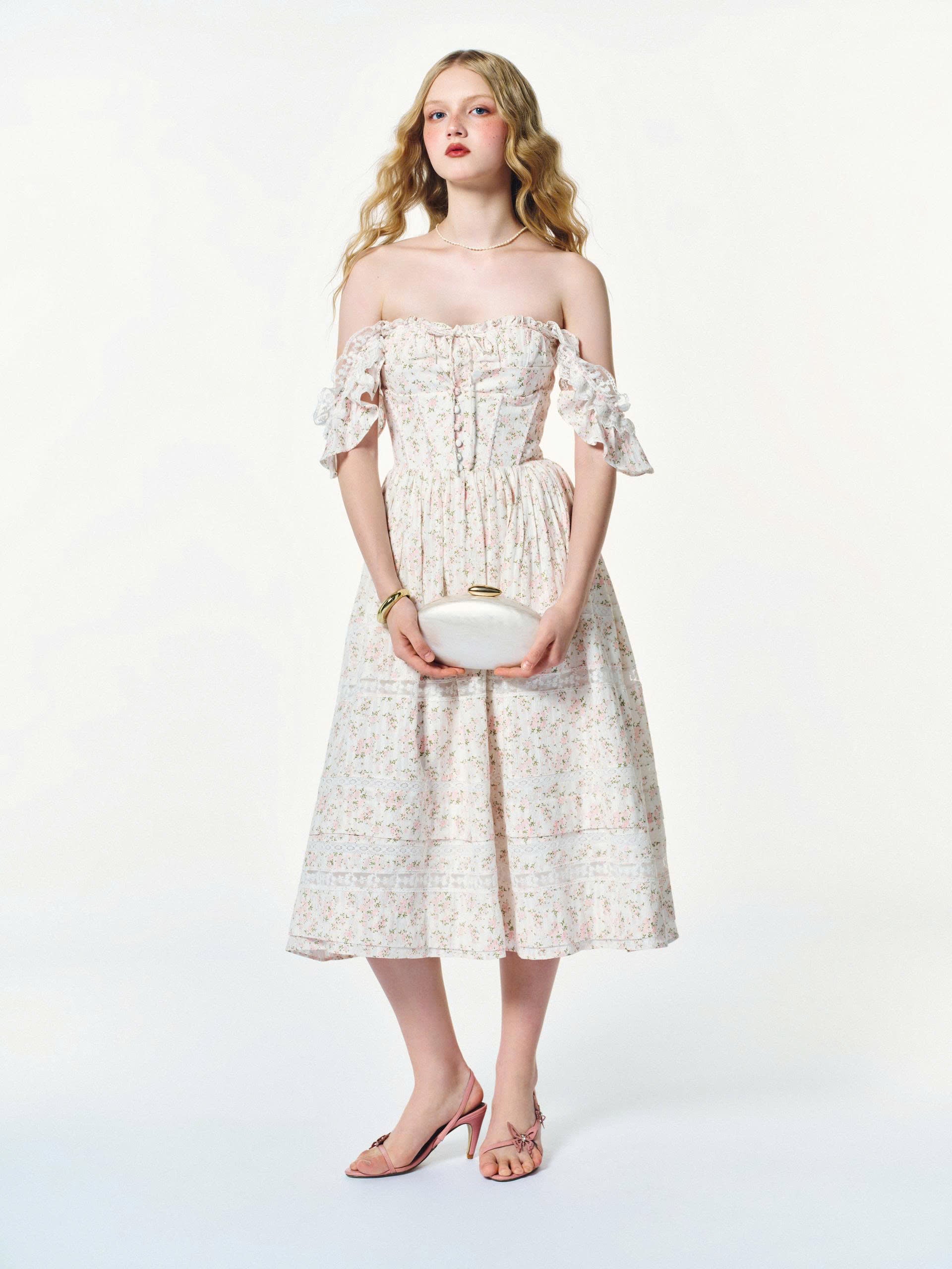 Tasha Pink Flower Dress