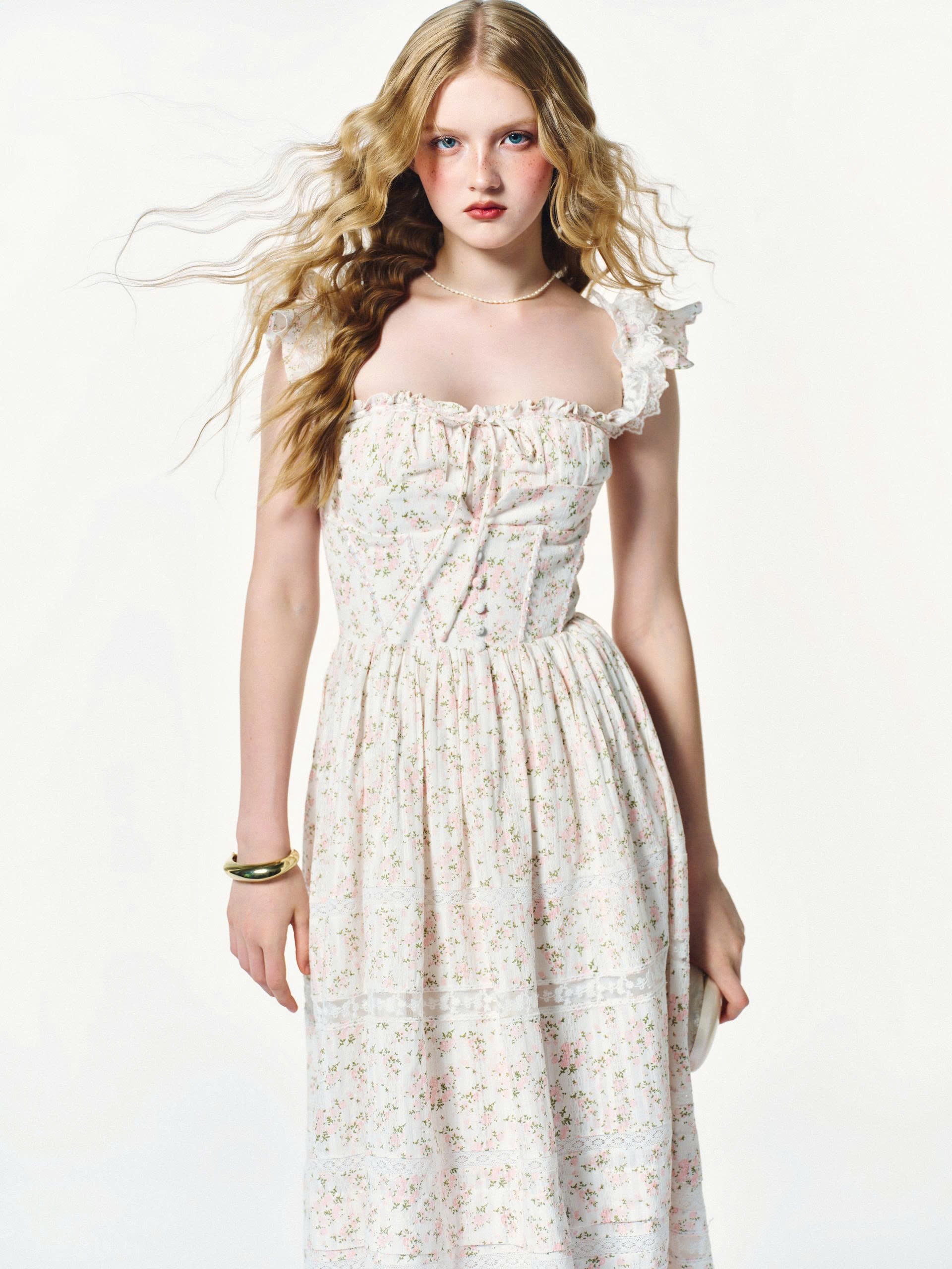 Tasha Pink Flower Dress