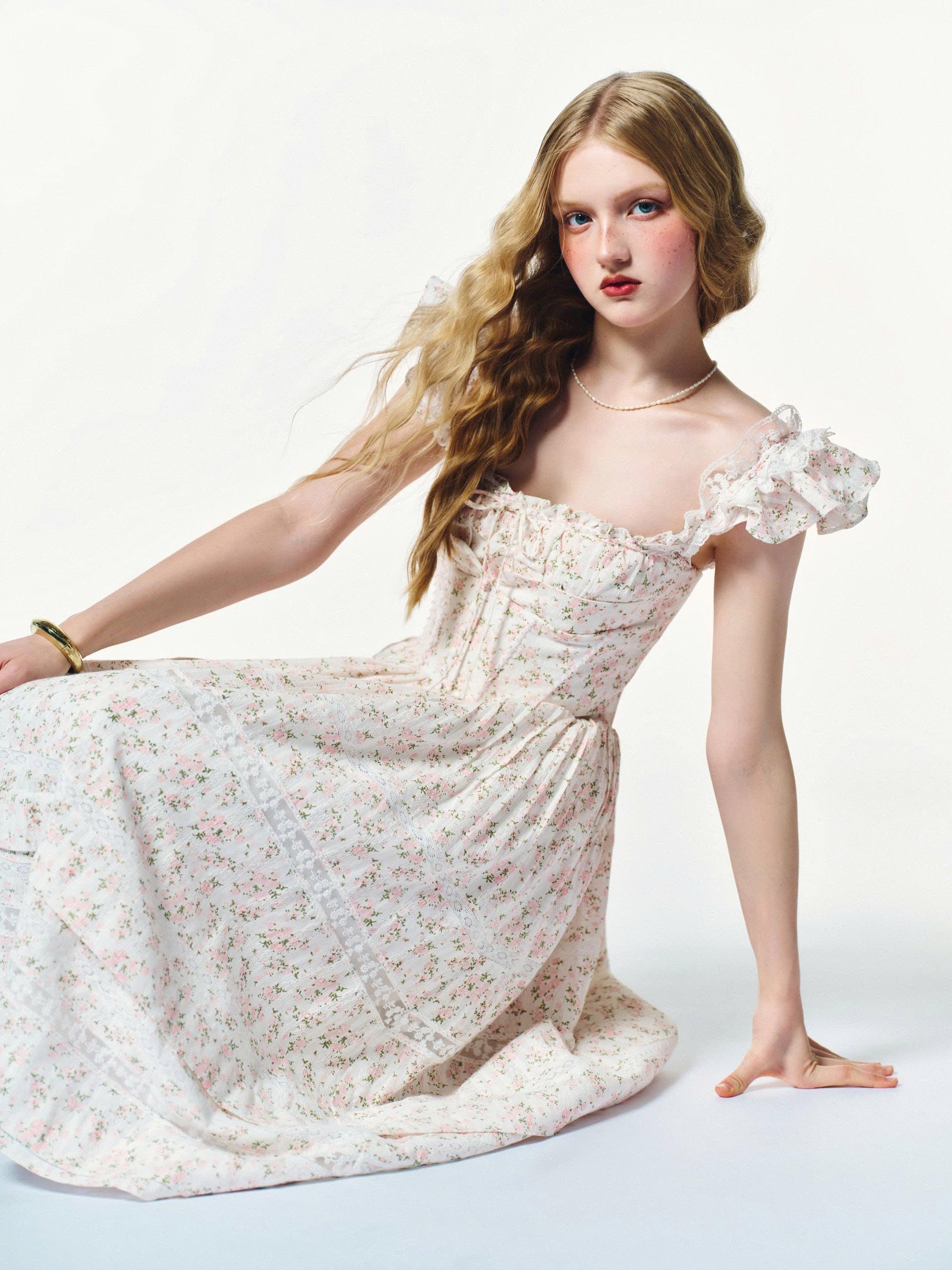 Tasha Pink Flower Dress